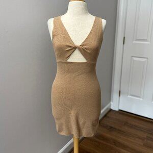 FP Beach Free People Islander Sweater Dress Knit Bodycon Sz L